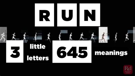 645 meanings of run|Why 'Run' Is The Most Complex Word in the English Language.